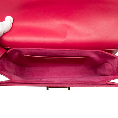 Saint Laurent Classic Lou Crossbody Shoulder Bag Red Leather