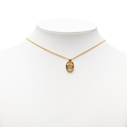 Dior Cdlogo Chain Pendant Necklace Plated