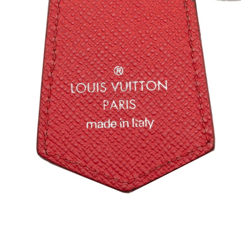 Louis Vuitton Damier LV Alps Porte Cles Small Echappe Key Ring Key Holder Red