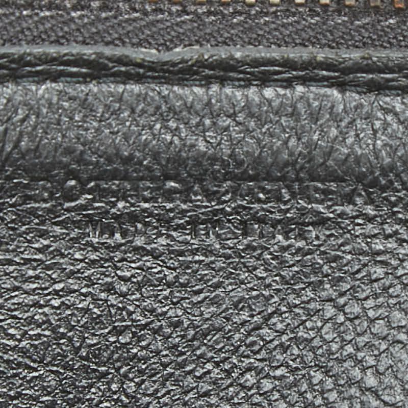 Bottega Veneta Intrecciato L-shaped Zipper Coin Purse Brown Leather