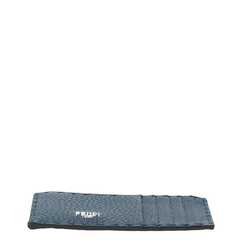 Fendi Selleria Fragment Case Card Navy Red Leather