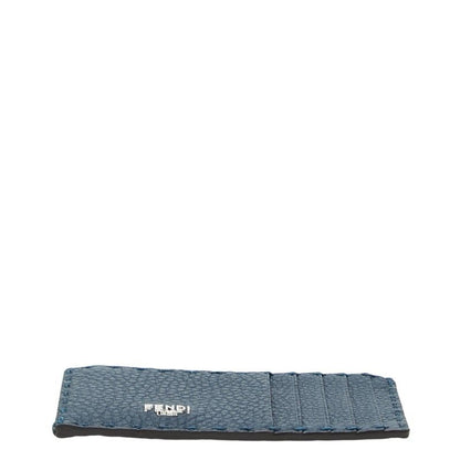 Fendi Selleria Fragment Case Card Navy Red Leather