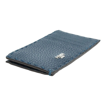 Fendi Selleria Fragment Case Card Navy Red Leather