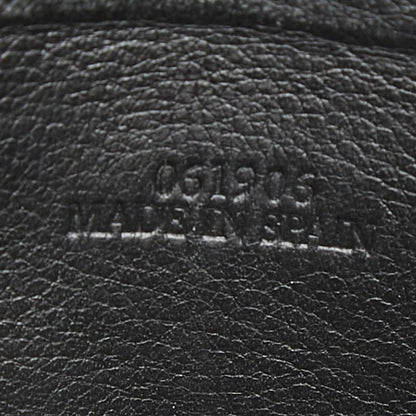 Loewe Anagram L-shaped Zipper Fragment Case Card Black Leather