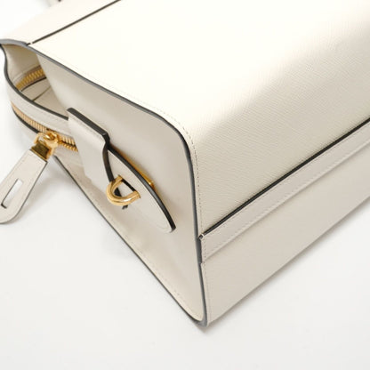 Prada Handbag Biblioteque Saffiano Leather 2-Way