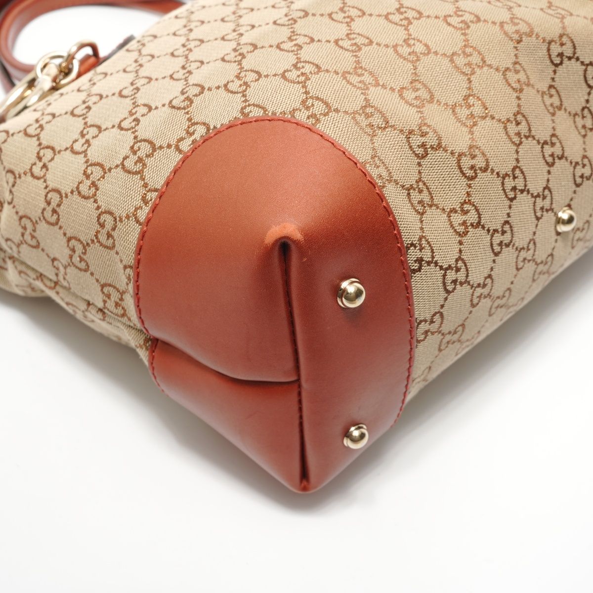 Gucci Tote GG Canvas Lame Charm