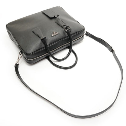 Prada Handbag Sapphia Leather Briefcase