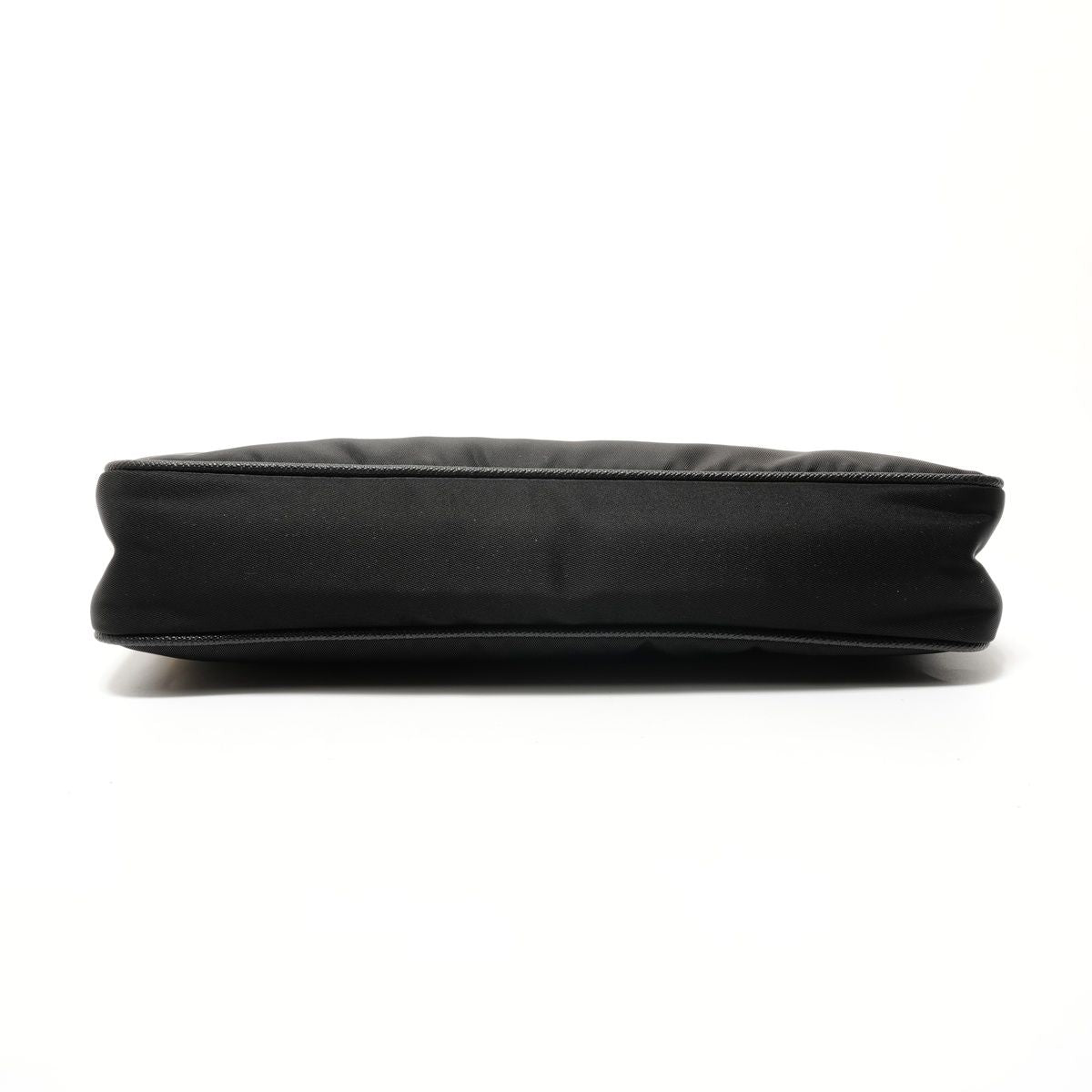 Prada Shoulder Bag Triangle Logo Nylon Saffiano Leather