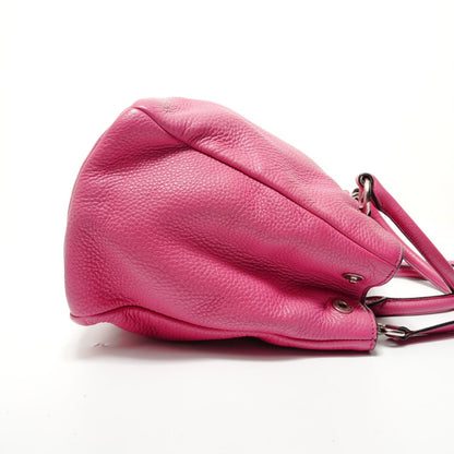 Prada Handbag Triangle Logo Leather 2-Way
