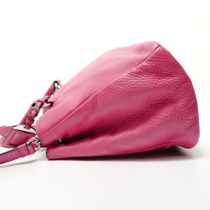Prada Handbag Triangle Logo Leather 2-Way