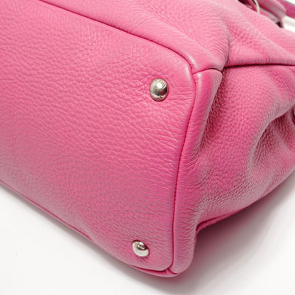 Prada Handbag Triangle Logo Leather 2-Way