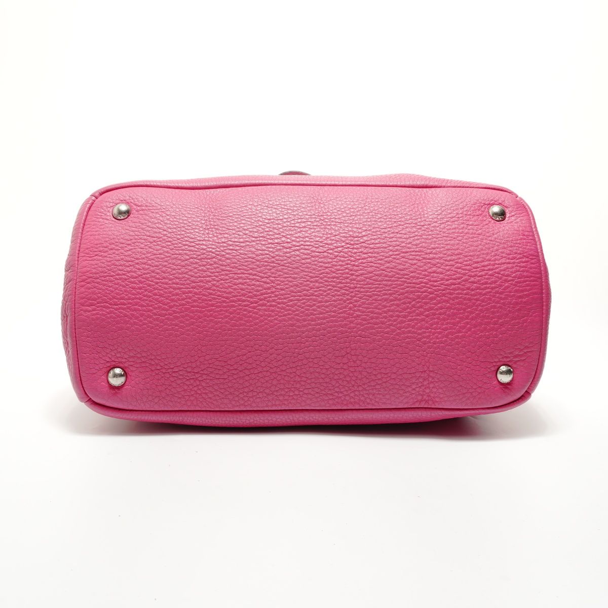 Prada Handbag Triangle Logo Leather 2-Way