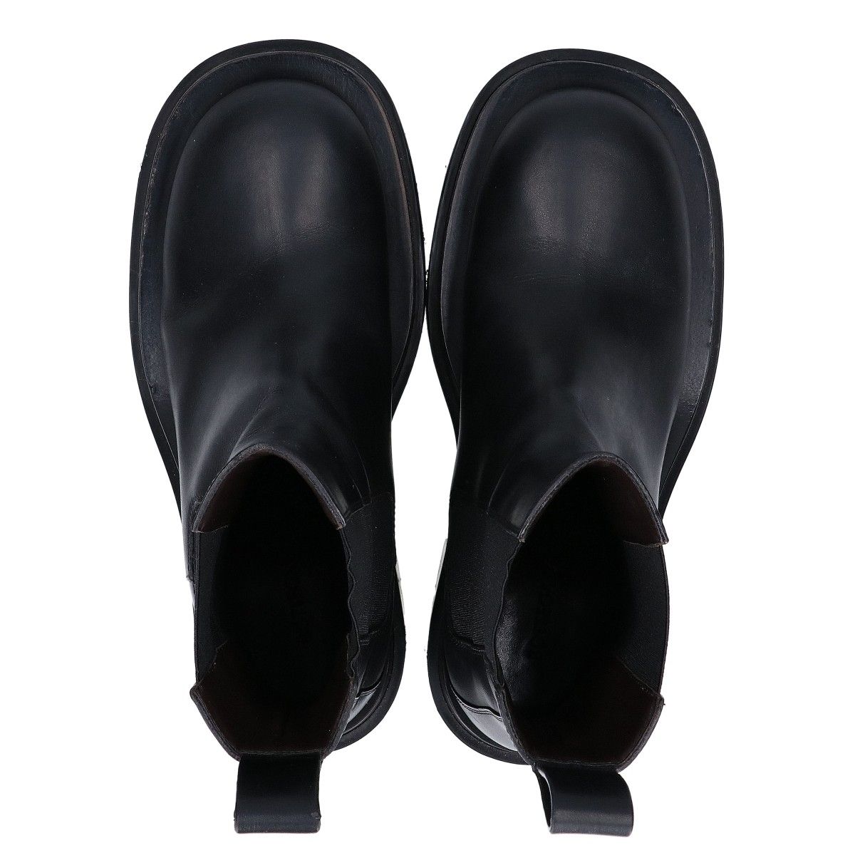 Bottega Veneta Black Lug Chelsea Boots