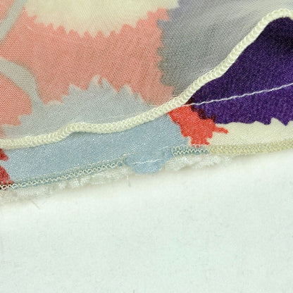 Louis Vuitton Tulle Skirt All Over Pattern Mid Length Silk Pink Purple Multicolo