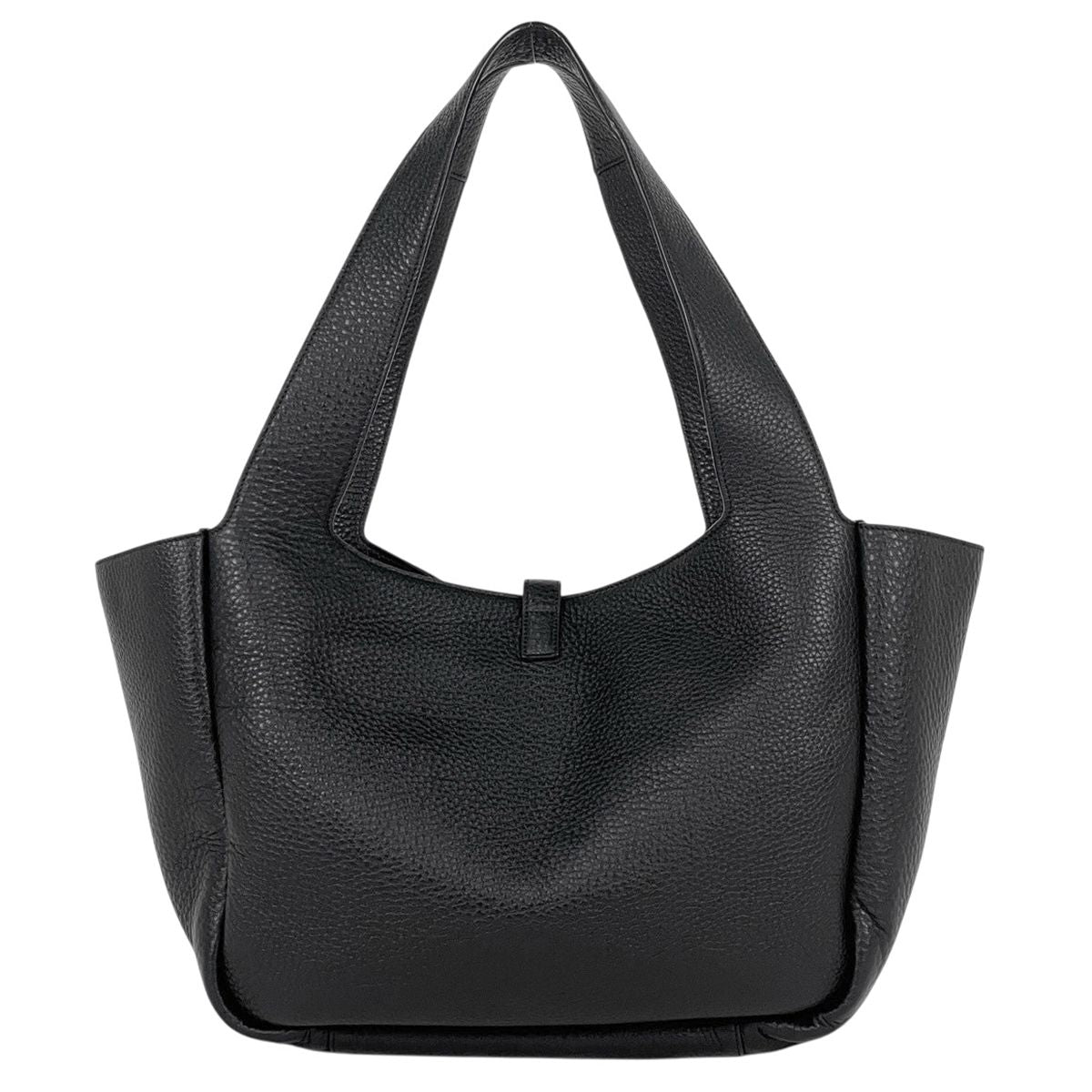 Saint Laurent le Cassette Bear Tote Leather Black