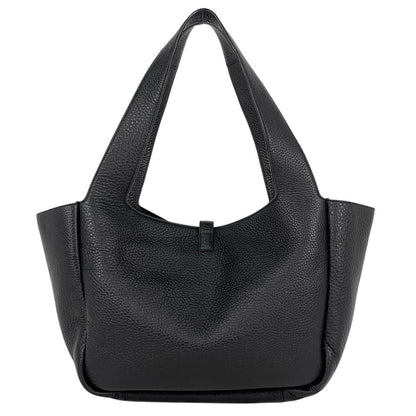 Saint Laurent le Cassette Bear Tote Leather Black