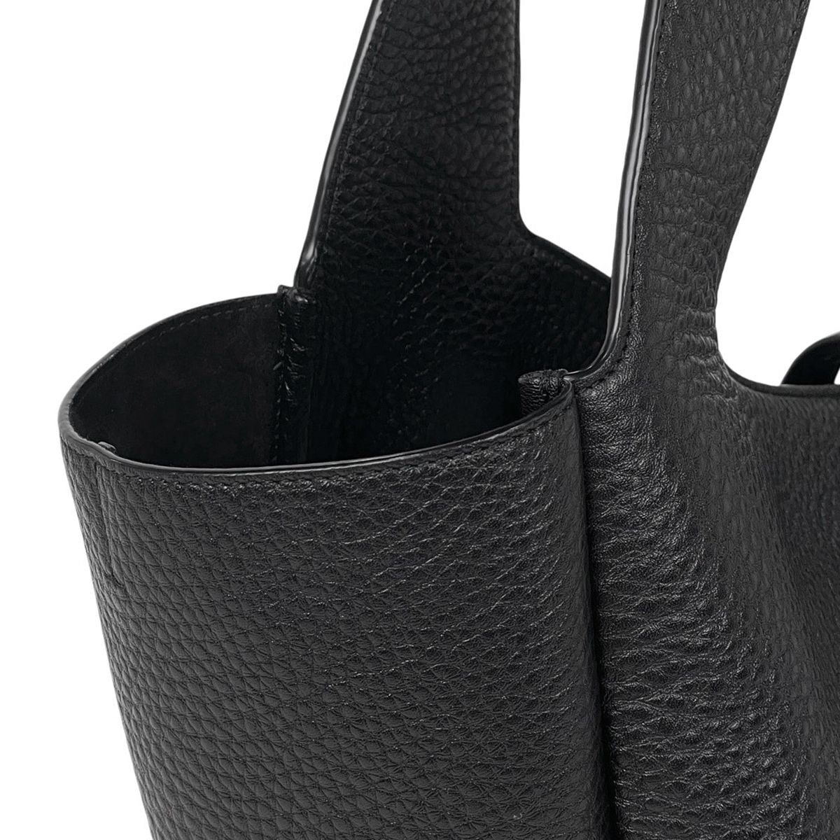 Saint Laurent le Cassette Bear Tote Leather Black