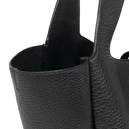 Saint Laurent le Cassette Bear Tote Leather Black