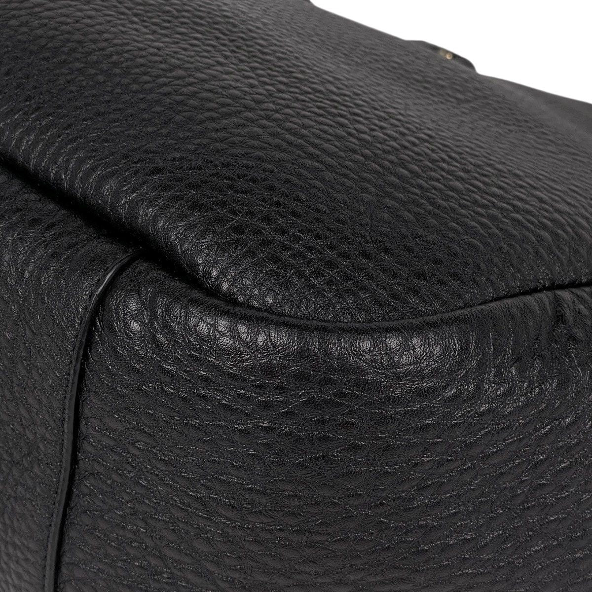 Saint Laurent le Cassette Bear Tote Leather Black