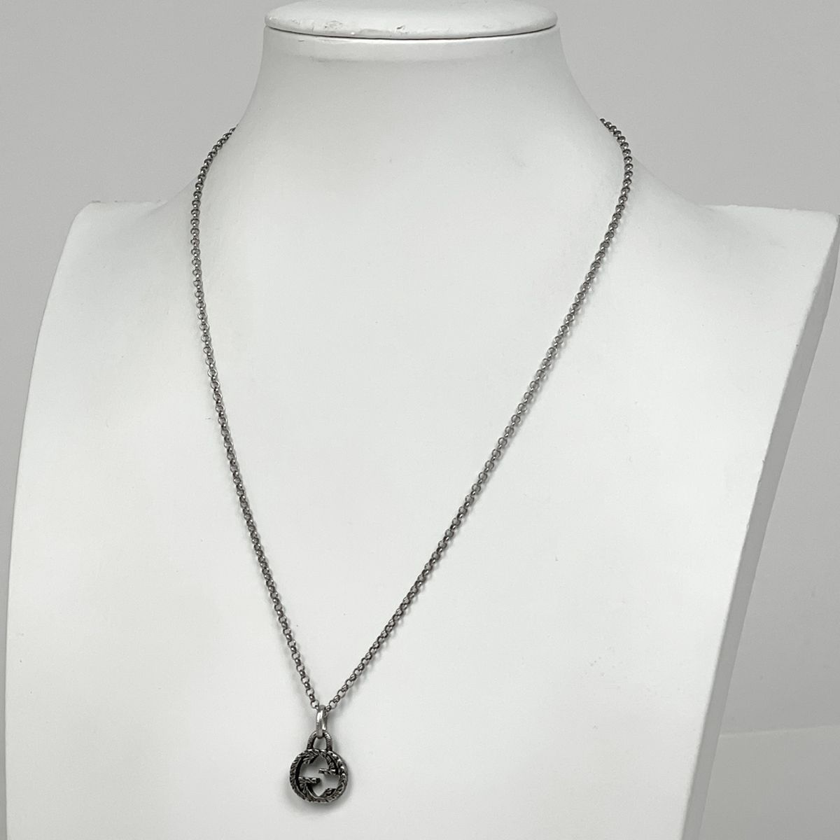 Gucci Interlocking Necklace 925 Sterling Silver