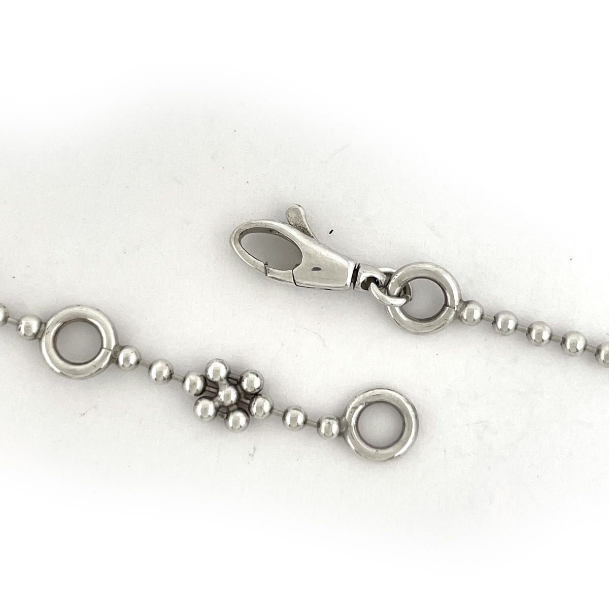 Gucci Interlocking Necklace Round 925 Sterling Silver