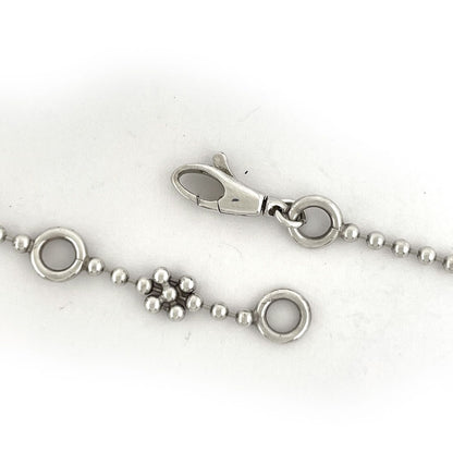 Gucci Interlocking Necklace Round 925 Sterling Silver