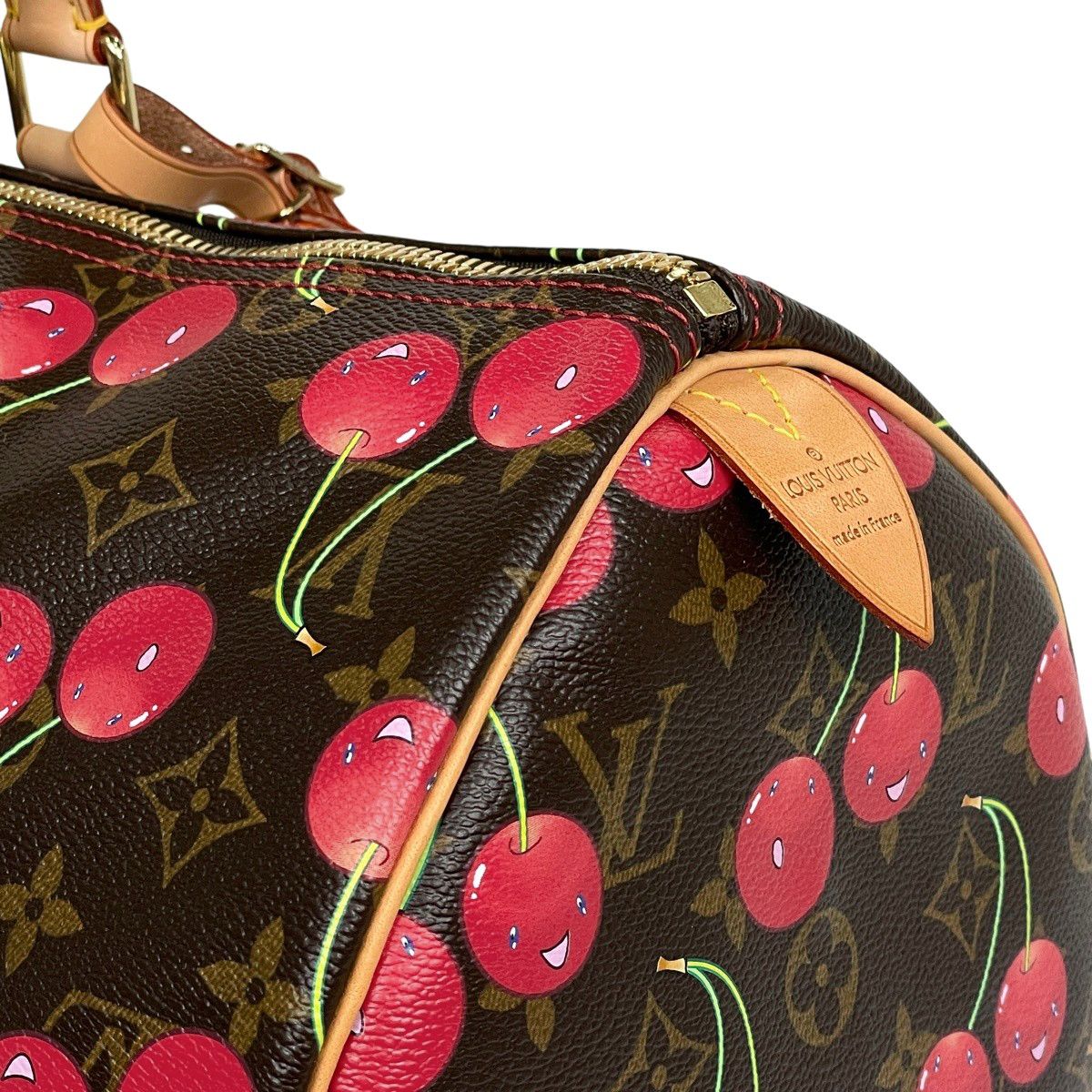 Louis Vuitton Keepall 45 Takashi Murakami Boston Bag Monogram Cherry