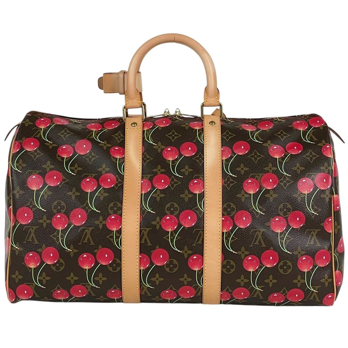 Louis Vuitton Keepall 45 Takashi Murakami Boston Bag Monogram Cherry
