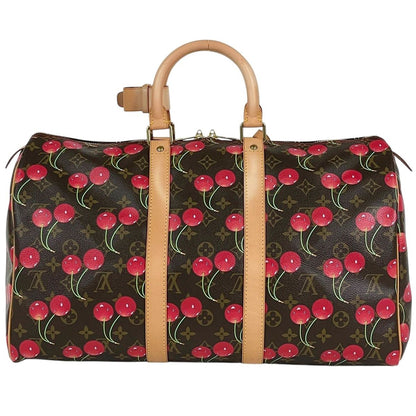 Louis Vuitton Keepall 45 Takashi Murakami Boston Bag Monogram Cherry