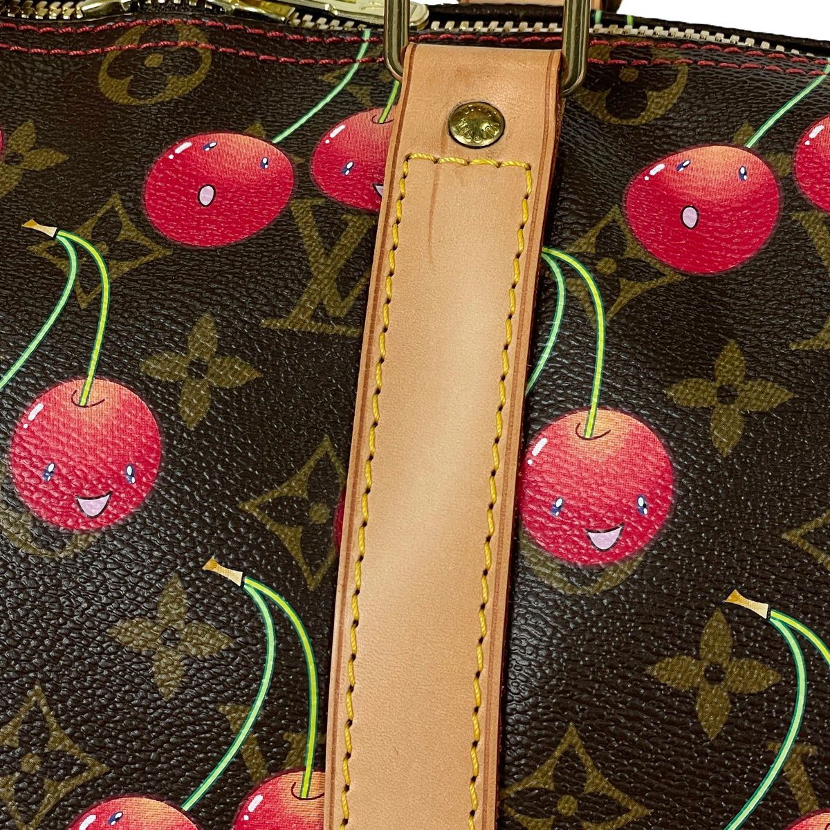 Louis Vuitton Keepall 45 Takashi Murakami Boston Bag Monogram Cherry