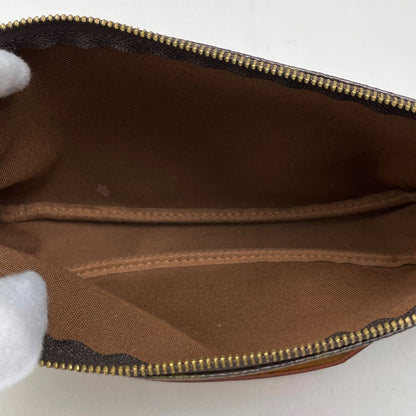 Louis Vuitton Pochette Makeup Cosmetics Pouch Monogram Brown