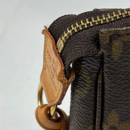 Louis Vuitton Pochette Makeup Cosmetics Pouch Monogram Brown