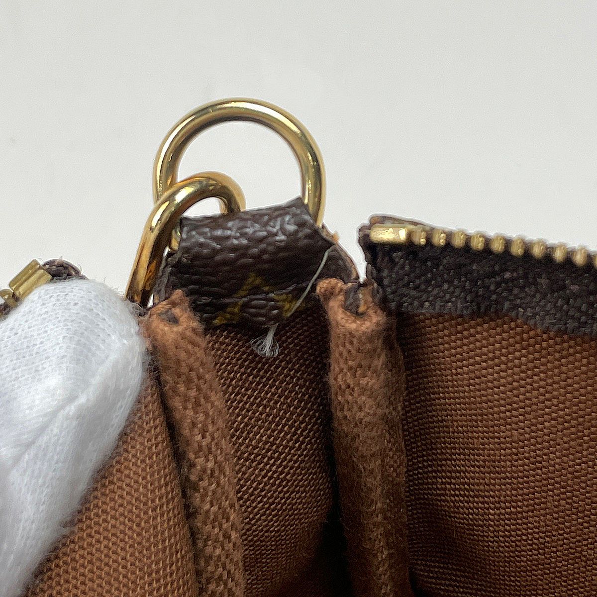 Louis Vuitton Pochette Makeup Cosmetics Pouch Monogram Brown