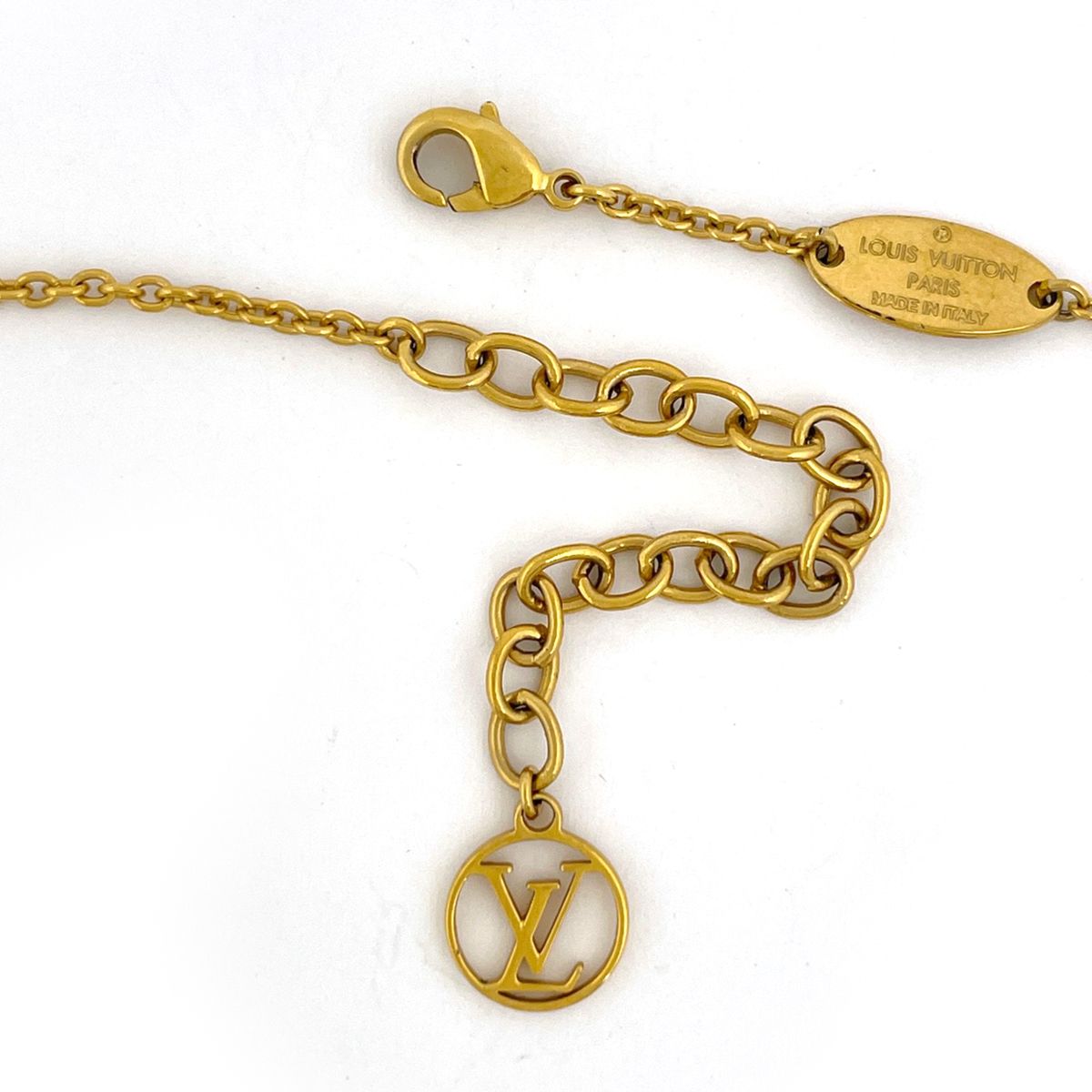 Louis Vuitton Collier L to Necklace Gold Plated