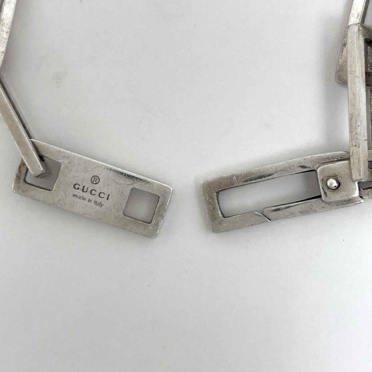 Gucci Swear Link Chain Bracelet 925 Sterling Silver
