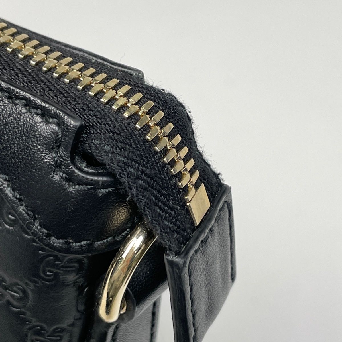 Gucci Micro Guccissima Handbag Leather Black