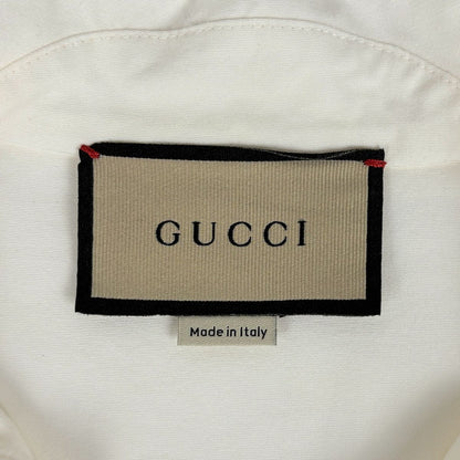 Gucci Logo Dress Web Skirt Cotton Ivory