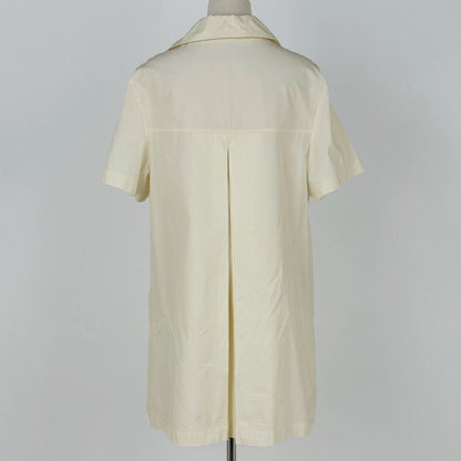 Gucci Logo Dress Web Skirt Cotton Ivory