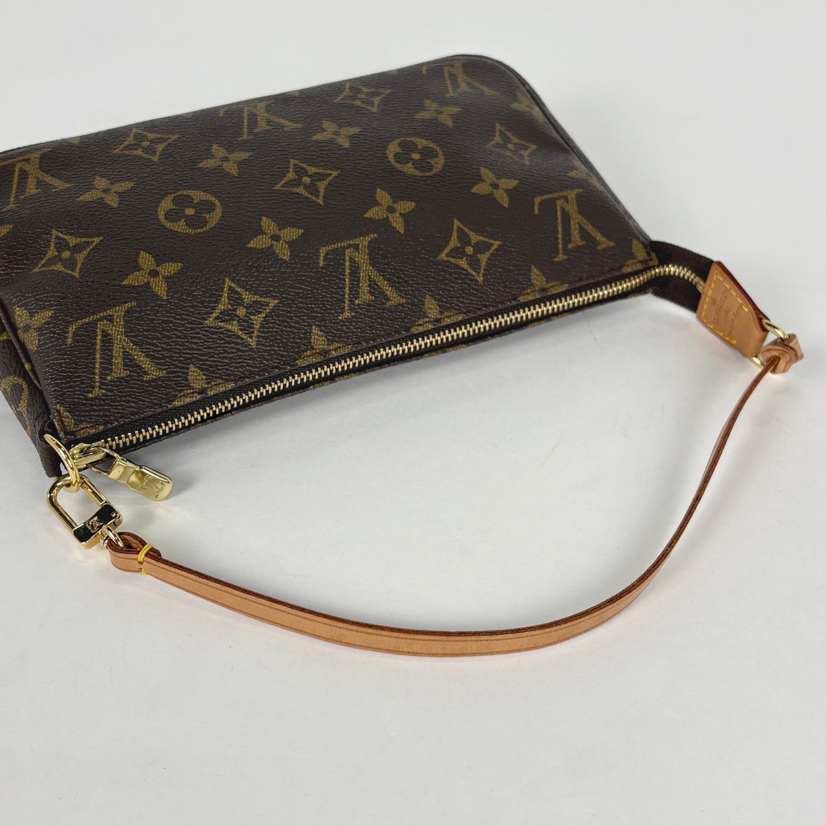 Louis Vuitton Pochette Accessoire Makeup Cosmetics Monogram Brown