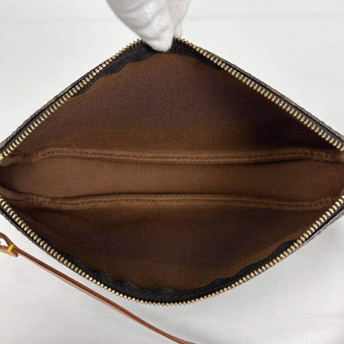 Louis Vuitton Pochette Accessoire Makeup Cosmetics Monogram Brown