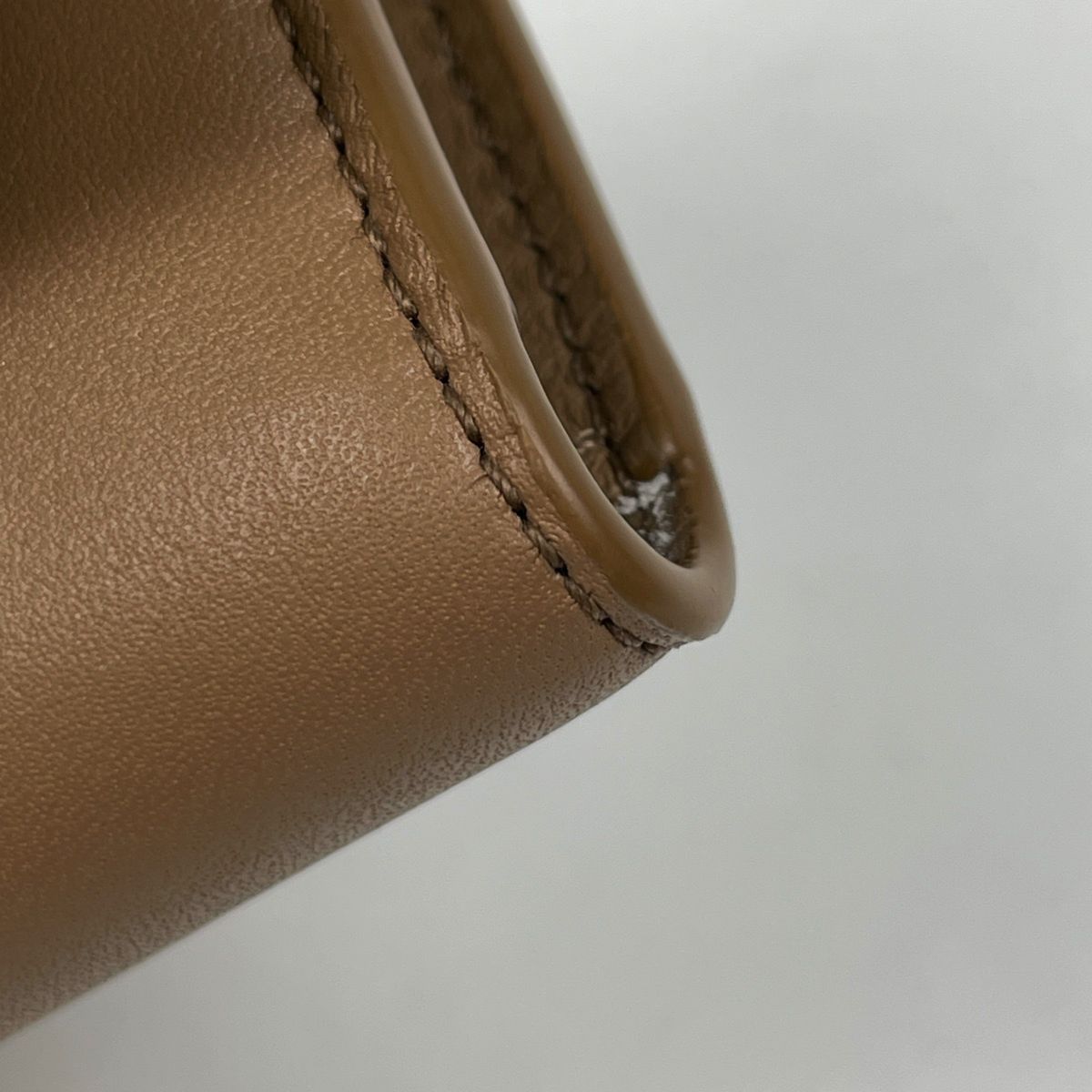 Loewe Vertical Wallet Small Trifold Smooth Leather Mocha