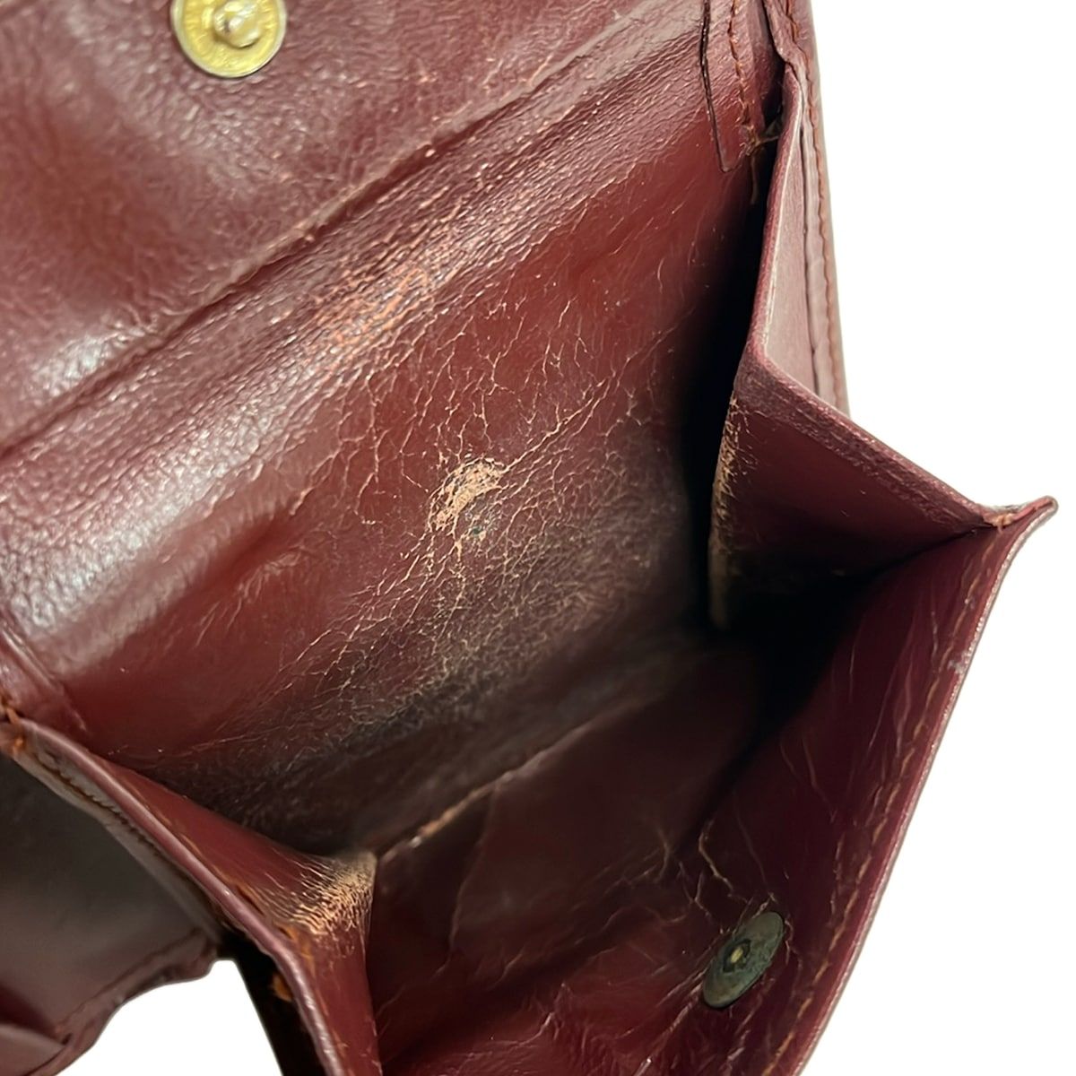 Cartier Bifold Wallet Must Have Line Bordeaux Leather