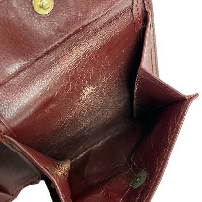 Cartier Bifold Wallet Must Have Line Bordeaux Leather