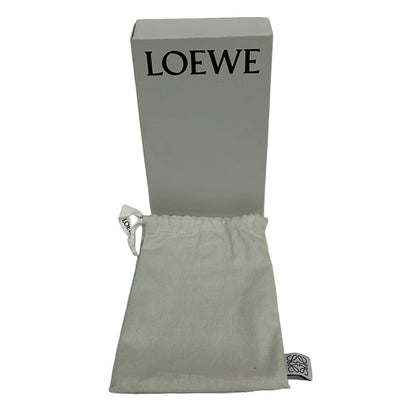 Loewe Wallet Repeat Zip Around Anag Lambskin Pattern Navy Embossed Leather
