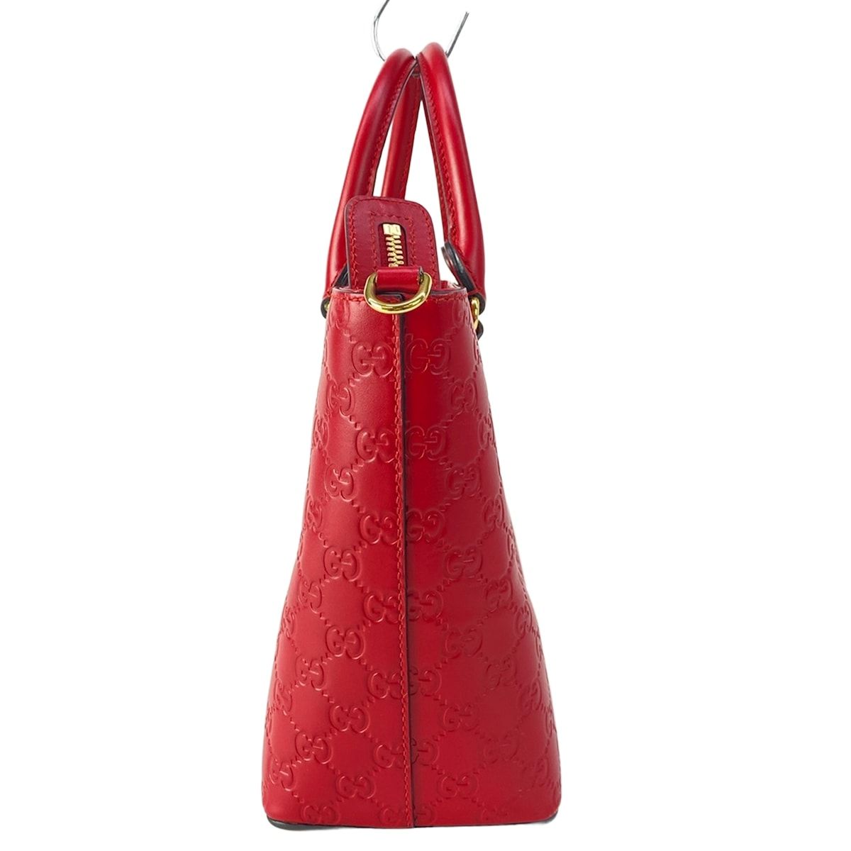 Gucci Handbag Guccissima Line Red Leather