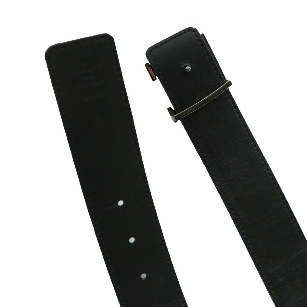 Louis Vuitton LV Initial 40 mm Monogram Eclipse Belt Canvas Logo 90 30