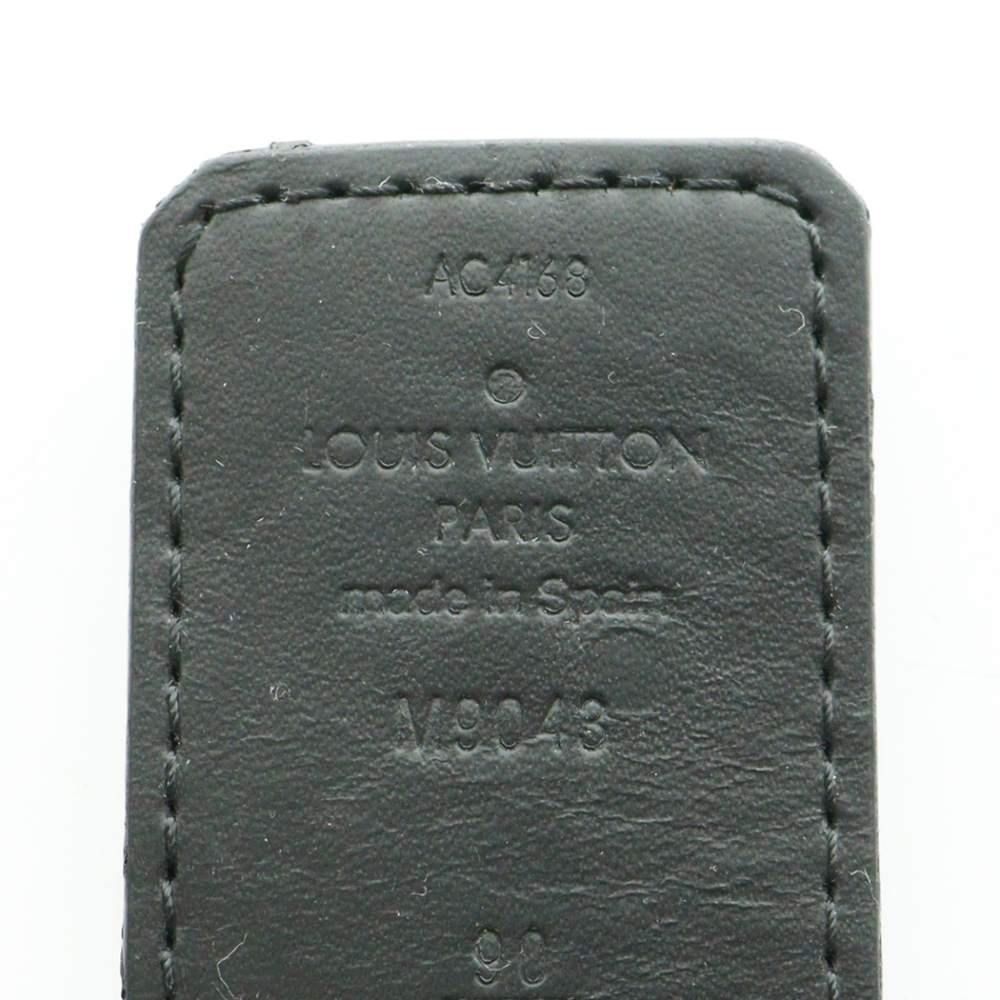 Louis Vuitton LV Initial 40 mm Monogram Eclipse Belt Canvas Logo 90 30
