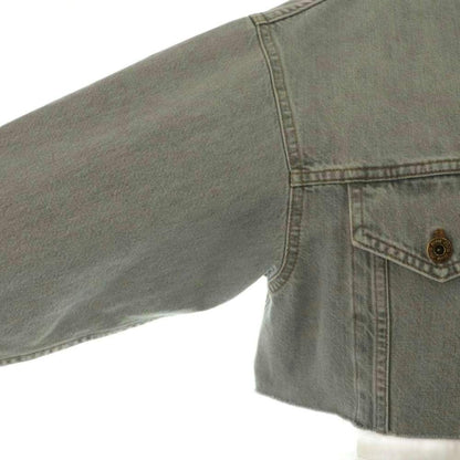 Miu Miu Miu Denim Jacket Cotton 36 Gray NR