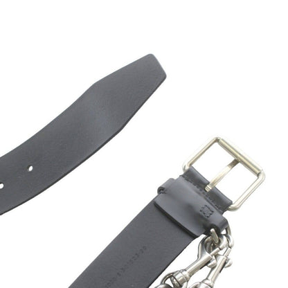 Balenciaga Belt Eyelet Chain Leather Black