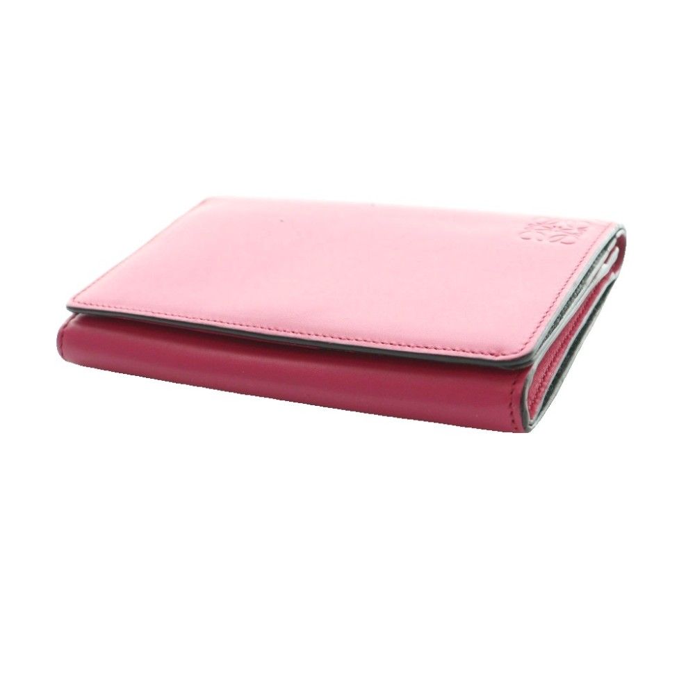 Loewe Anag Lambskin Bifold Wallet Pink SS